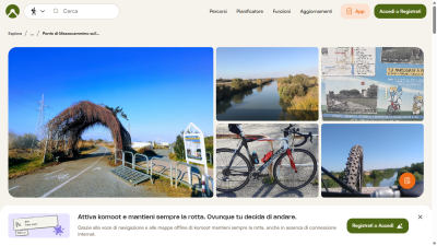Ponte di Mezzocammino sulla Ciclovia