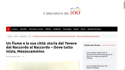 Un fiume e la sua città- storia del Tevere dal Raccordo al Raccordo...