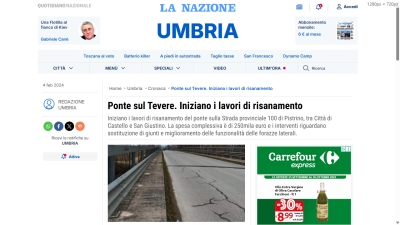 Ponte sul Tevere. Iniziano i lavori di risanamento
