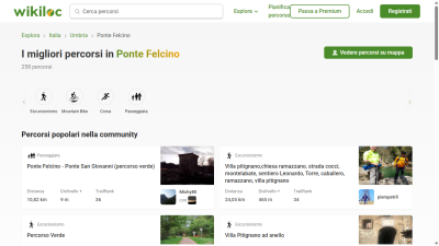 I migliori percorsi in Ponte Felcino