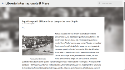 I quattro ponti di Roma in un tempo che non c’è più