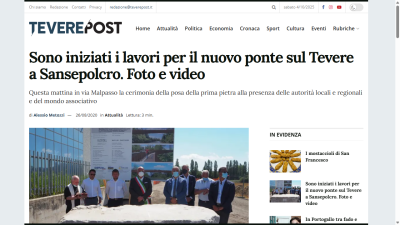 Sono iniziati i lavori per il nuovo ponte sul Tevere...