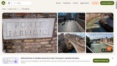Ponte Fabricio - percorsi escursionistici e trekking