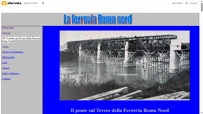 Il ponte sul Tevere della Ferrovia Roma Nord