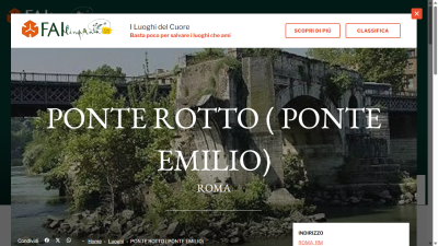 Ponte Rotto (Ponte Emilio) - I Luoghi del Cuore