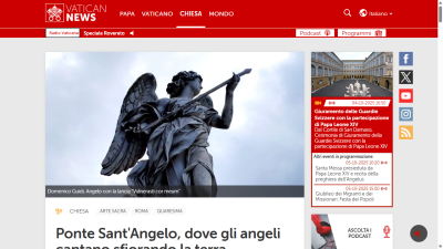 Ponte Sant'Angelo, dove gli angeli cantano sfiorando la terra